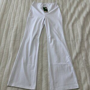 Halara Pants White Pull On Wide Leg Size M